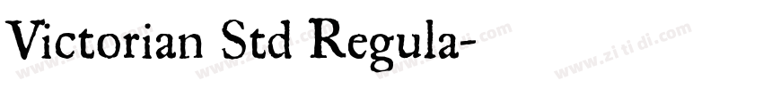 Victorian Std Regula字体转换